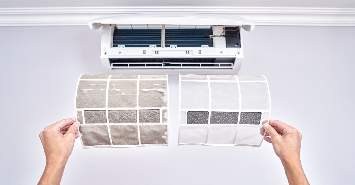 Clean vs dirty AC filter